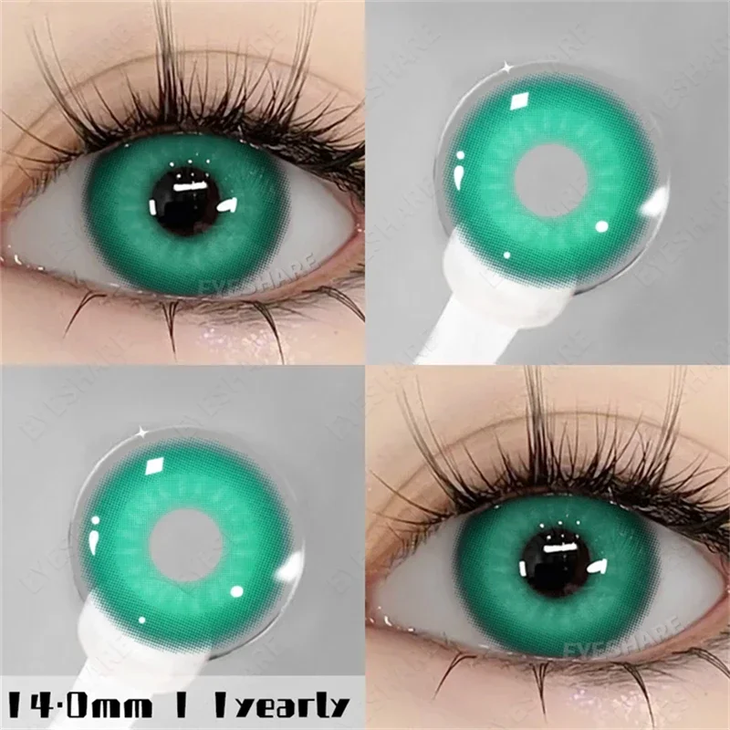 EYESHARE New Fashion Color Contact Lenses for Eyes Anime Blue Eyes Contacts Lense Colorful Makeup Eyes Lenses Yearly 2pcs/pair