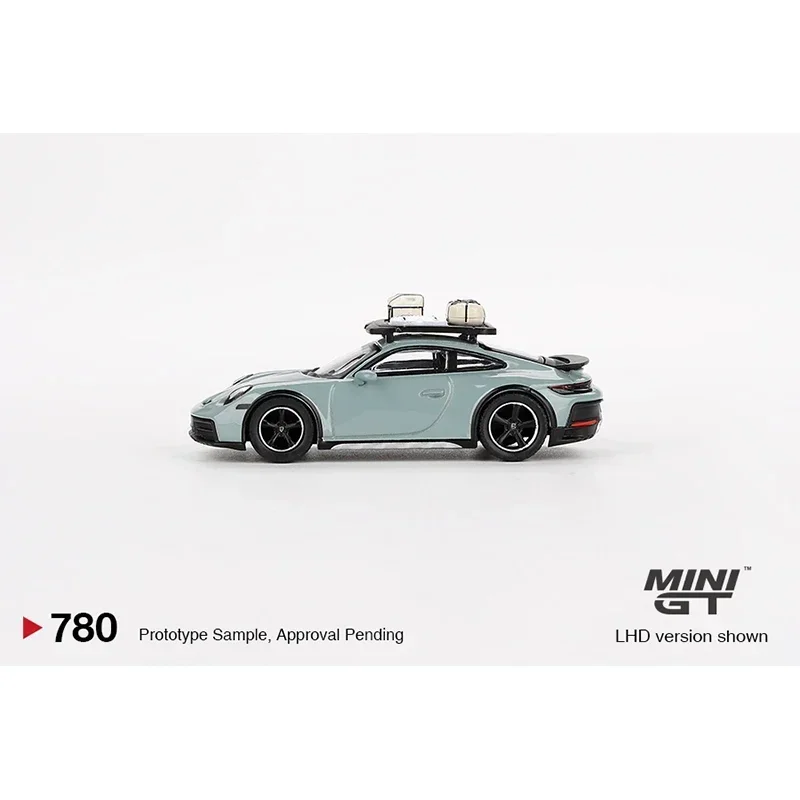 

MINIGT 780 In Stock 1:64 Porsche 911 992 Dakar Shade Green Metallic Diecast Diorama Model Collection Toys