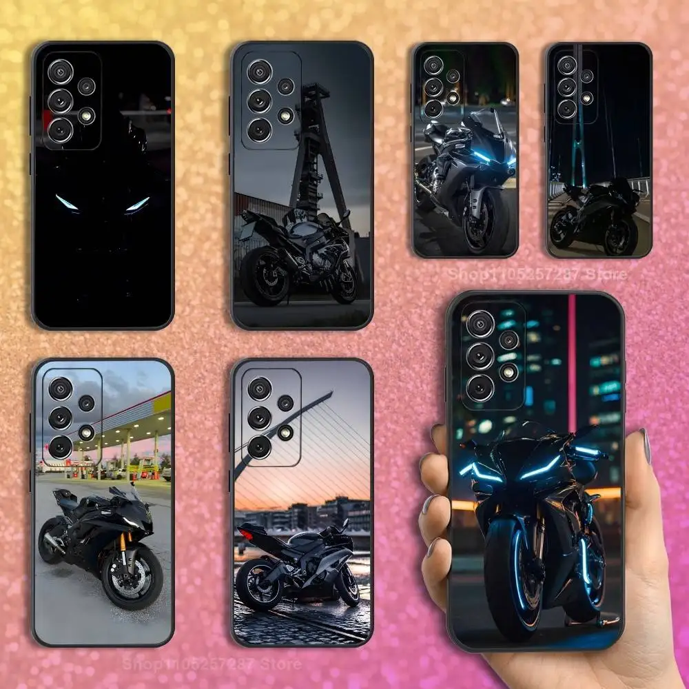 

Motorcycle Y-Yamaha-ES Cool Case For Samsung S21,S9,S22,S25,S20,S10,Plus,Ultra,S24,S23,FE,Lite,Soft Silicone Black