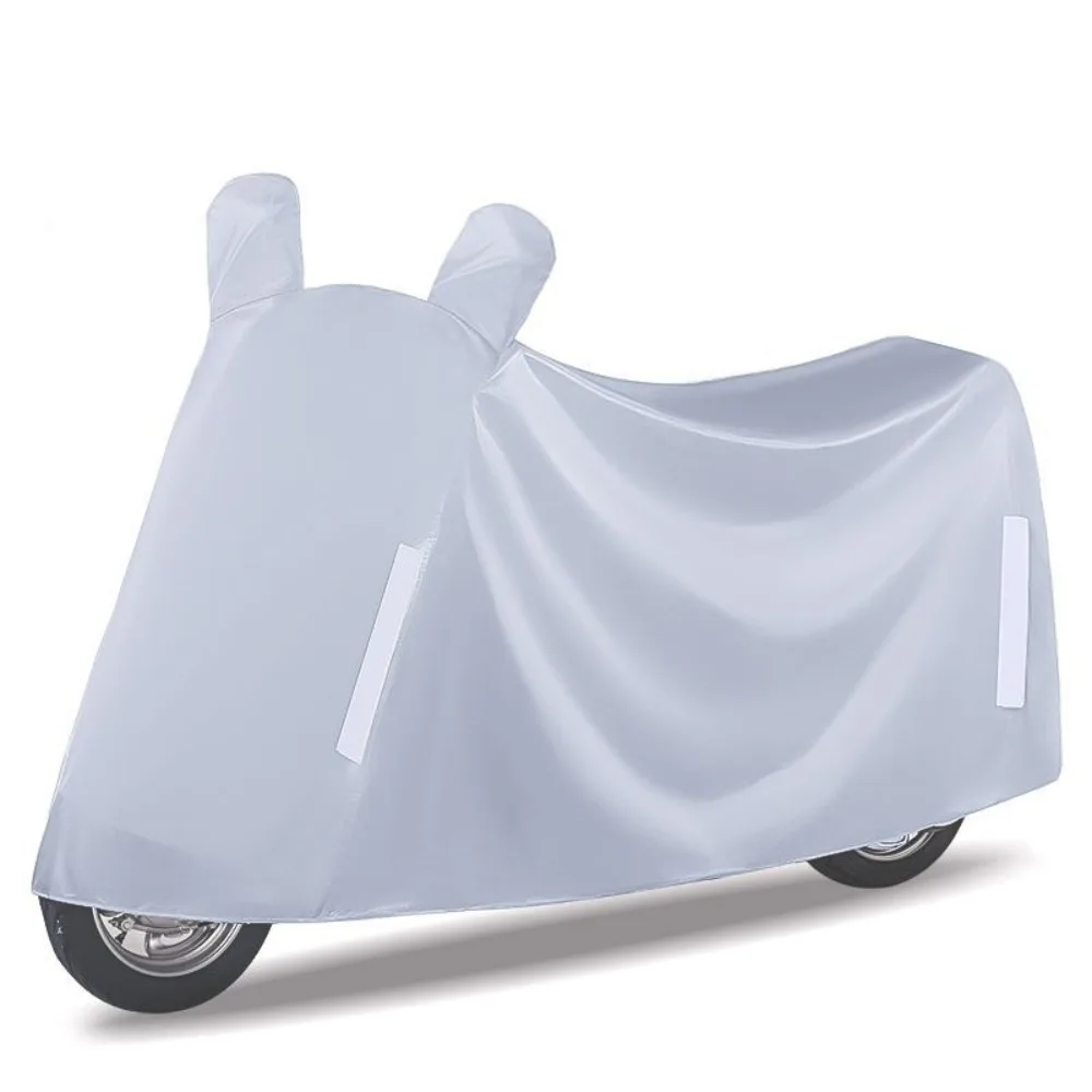 

New Thickened Electric Vehicle Cover Sun Protection Dustproof Motorcycle Cover Rainproof with Reflective Strip Battery Car Cover