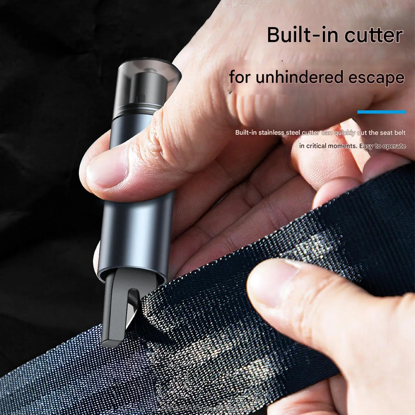 Strumenti di emergenza per mini martello di sicurezza per auto portatile di nuovo arrivo per rompere il vetro del finestrino dell'auto Rosso Nero Blu