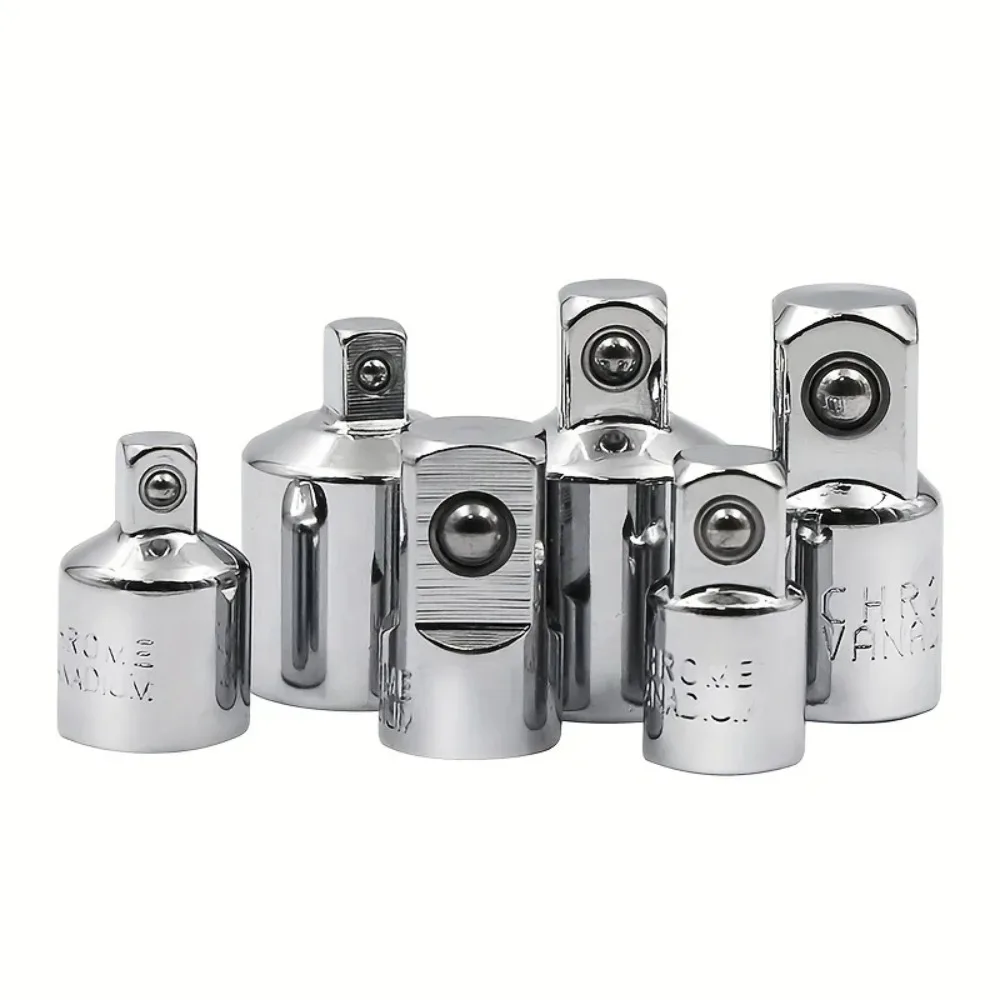 Ratchet Wrench Socket Converter Sleeve Head Adapter 1/2 "To 3/8" Fly To 1/4 "Stainless Steel To 1/4" To 1/2 "To 3/8 image 6