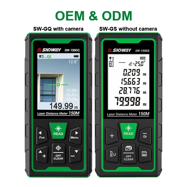 

Sndway oem measuring tape portable measurement tool laser distance measuring instrument construction tool 120m laser rangefinder