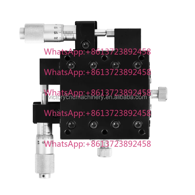 60*60mm AMXY50-L XY Linear Guide Sliding Track Manual XY-Axis Stages Manual Precision Linear Translation Stage for CNC