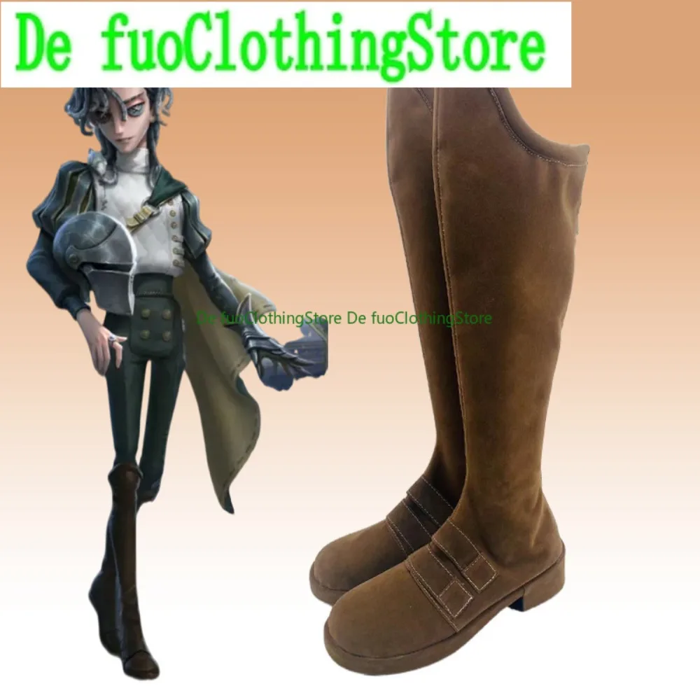 DefuoClothing Identity V Knight Cosplay Shoes Game Character Boots Anime Games Halloween Costumes Party Props Shoes