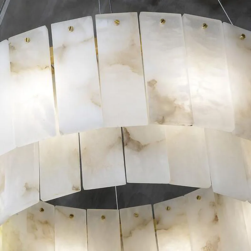 

Modern All-copper LED marble chandeliers Luxury home decor minimalist design lamps lighting bedroom dining room Chandeliers