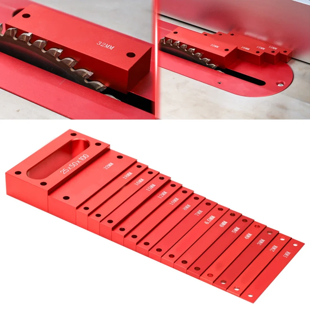 DIY Projects Height Measurement Tool Gauge Block For Woodworking Projects 16-Piece Set Accurate Height Adjustments