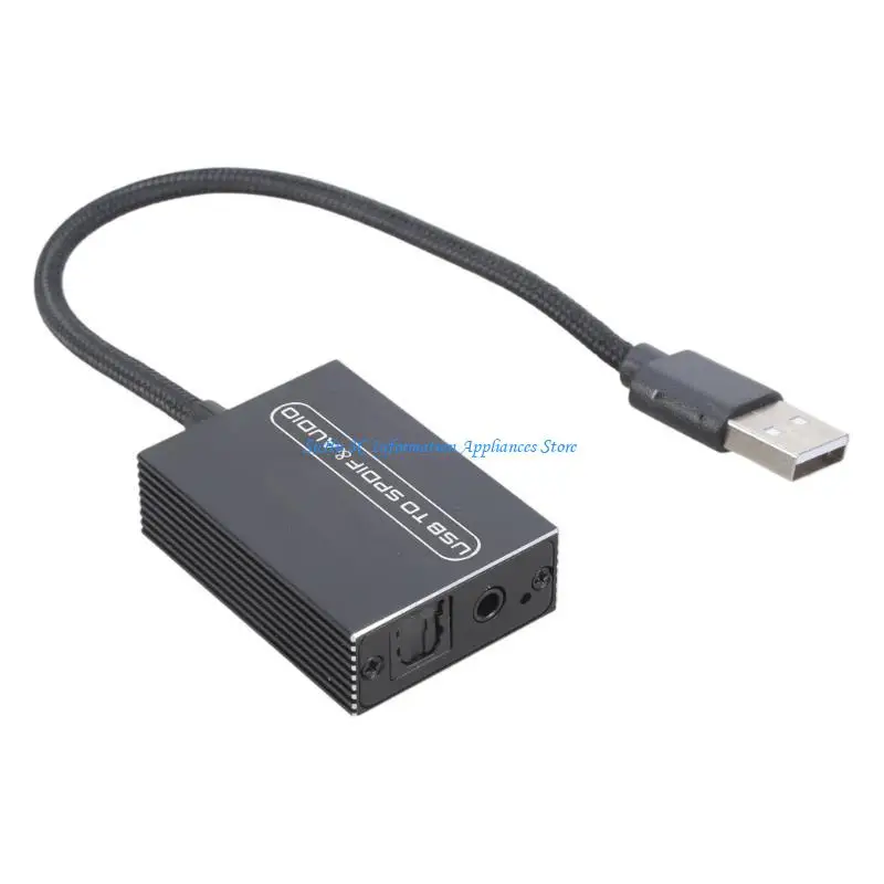 3.5 محول USB السمعي والكابل لجهاز الكمبيوتر المحمول للكمبيوتر التلفزيوني إلى SPDIF البصري #1
