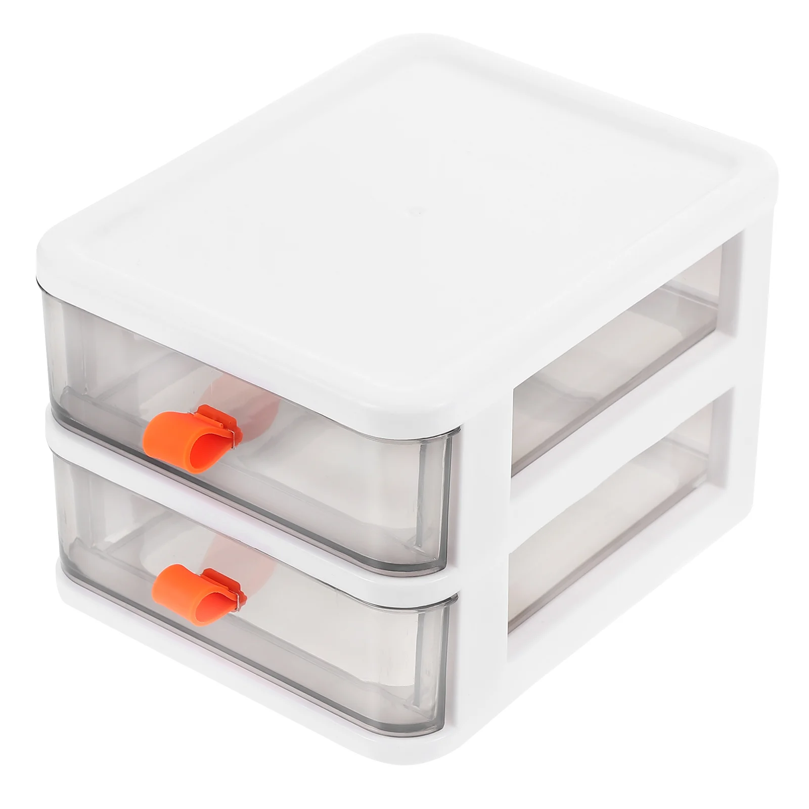 1 pc Desktop Organizer Box Multi-Storey Storage Drawers Transparent For Office Study Room Small Desk Organizer Stationary