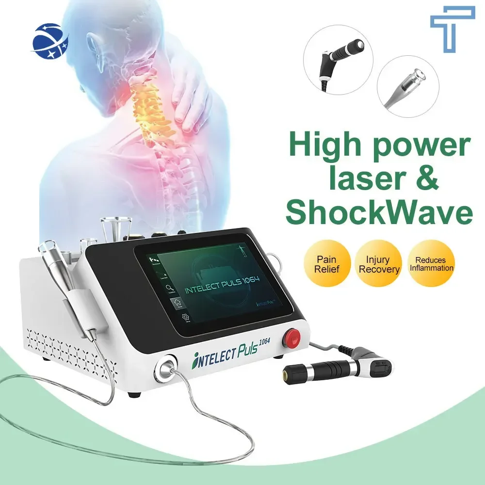 Mesin terapi Laser, alat terapi Laser intensitas tinggi, alat terapi Shockwave, 10 Bar, fisioterapi, pereda sakit