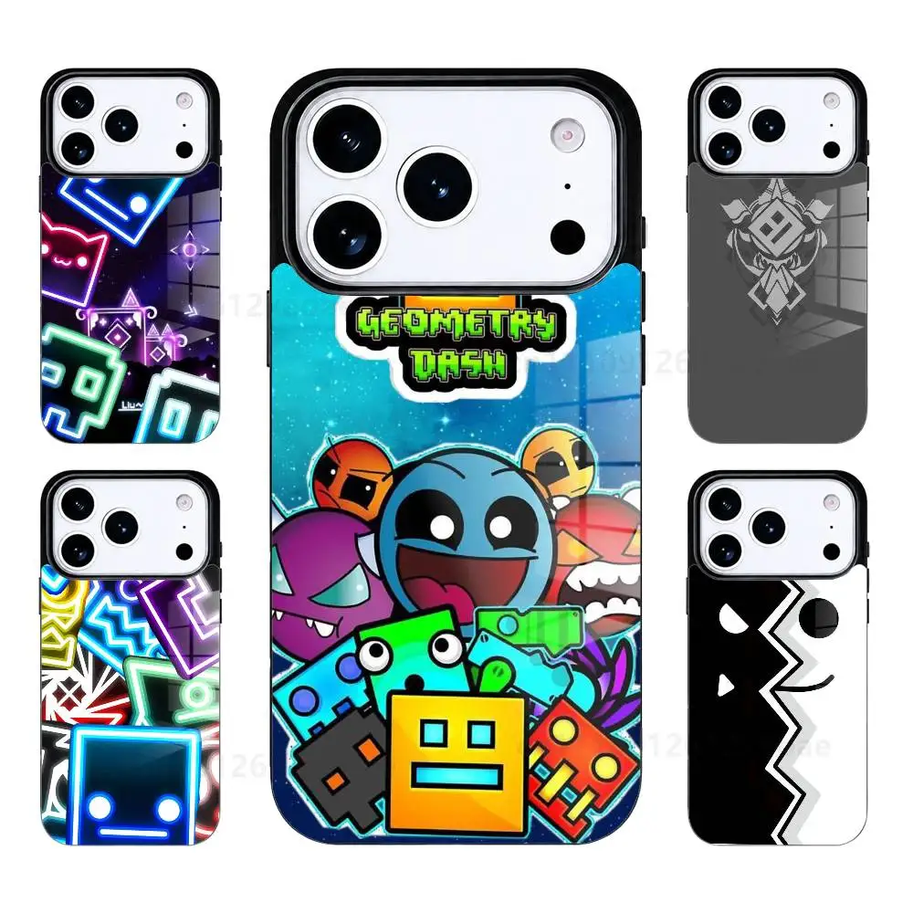 Geometry Dash  Phone Case For iPhone 17 Air 16 15 14 13 12 11 Pro PROMax Plus Mini