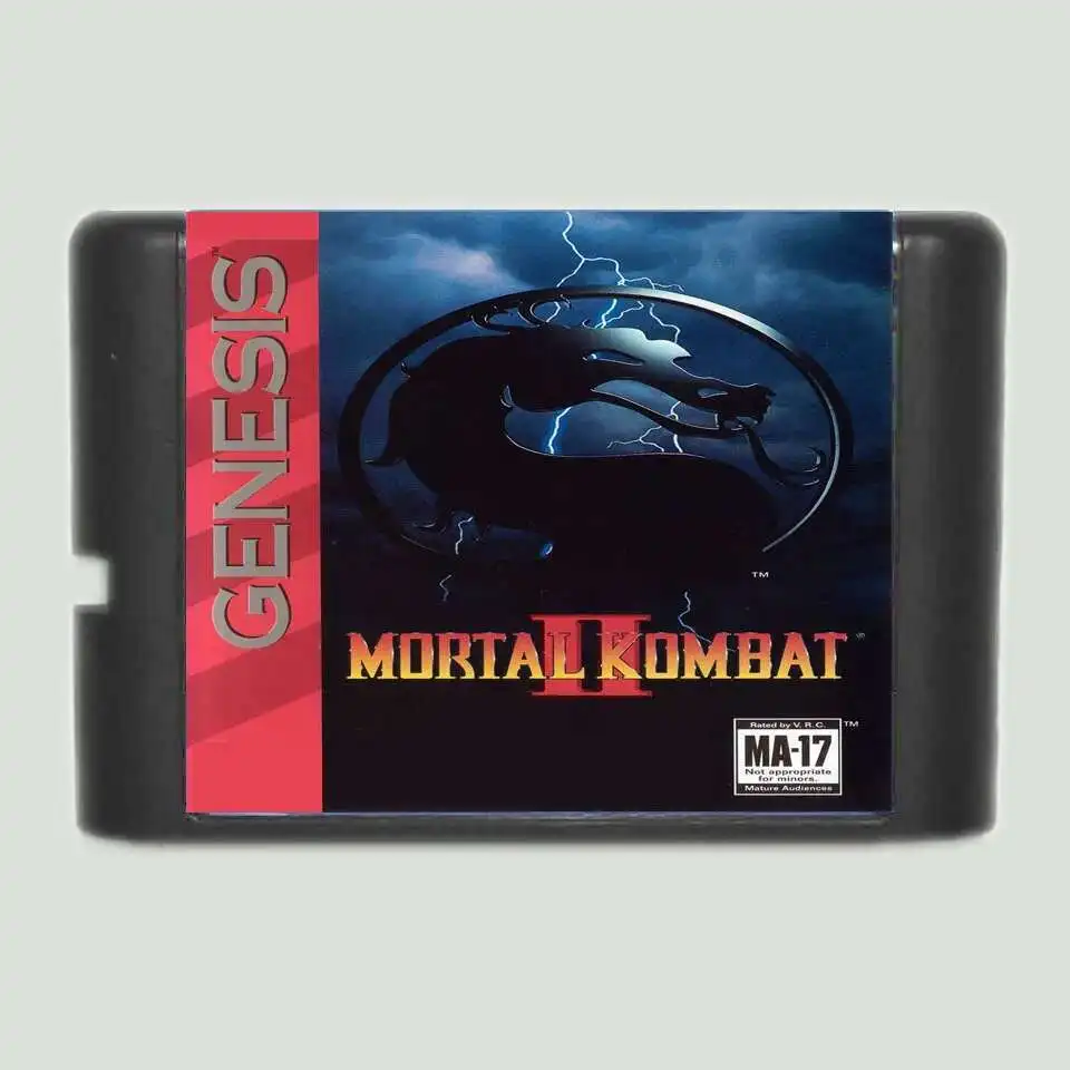 Mortal Kombat 2 Region Free 16Bit MD Game Card For Sega Mega Drive For Genesis