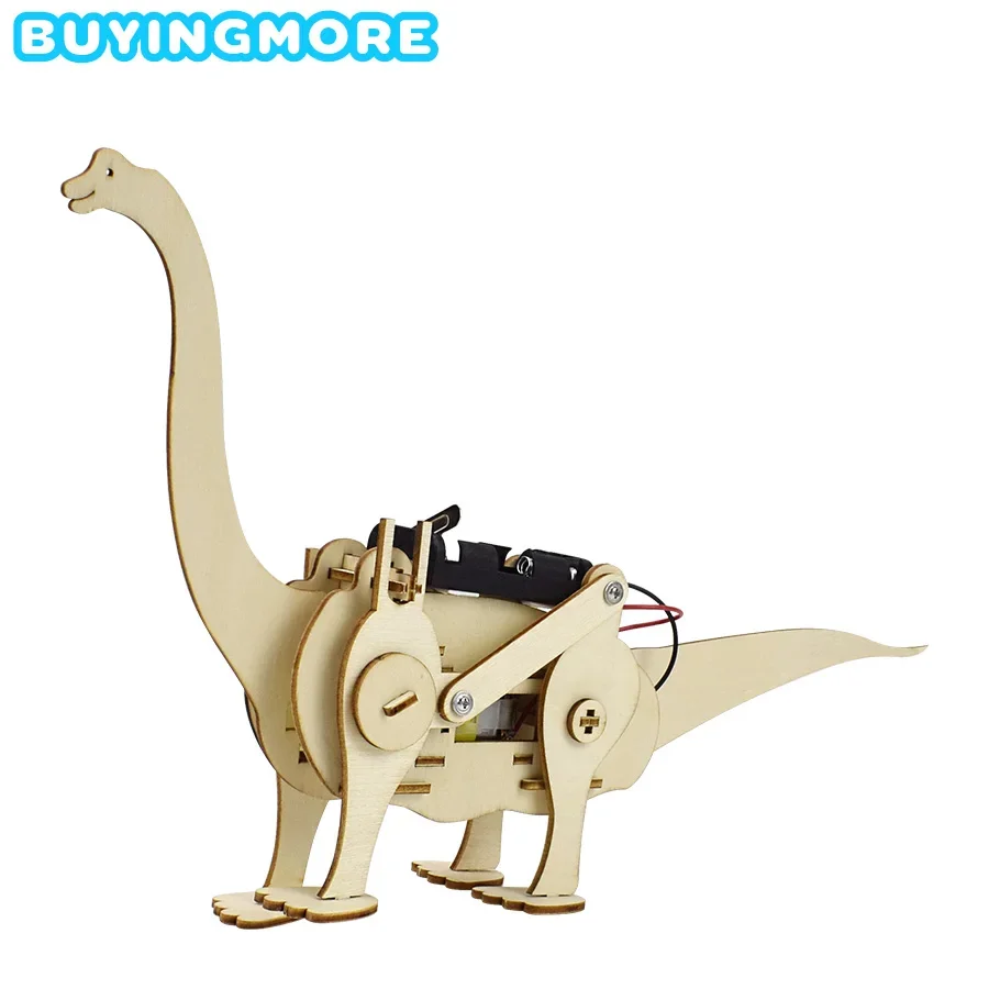 Brachiosaurus Assembly DIY Model Kit Electric Toys Dinosaur Modelismo Material STEM Education Science Robotech Toys for Children