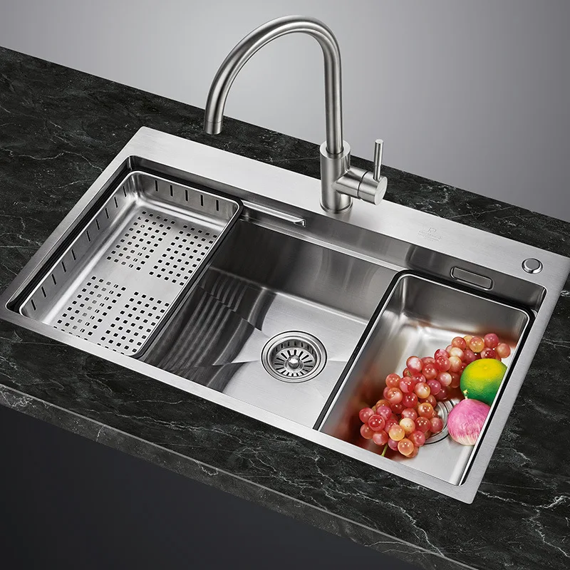 

Stainless Steel Sink Vegetable Washing Basin Large Single Kitchen