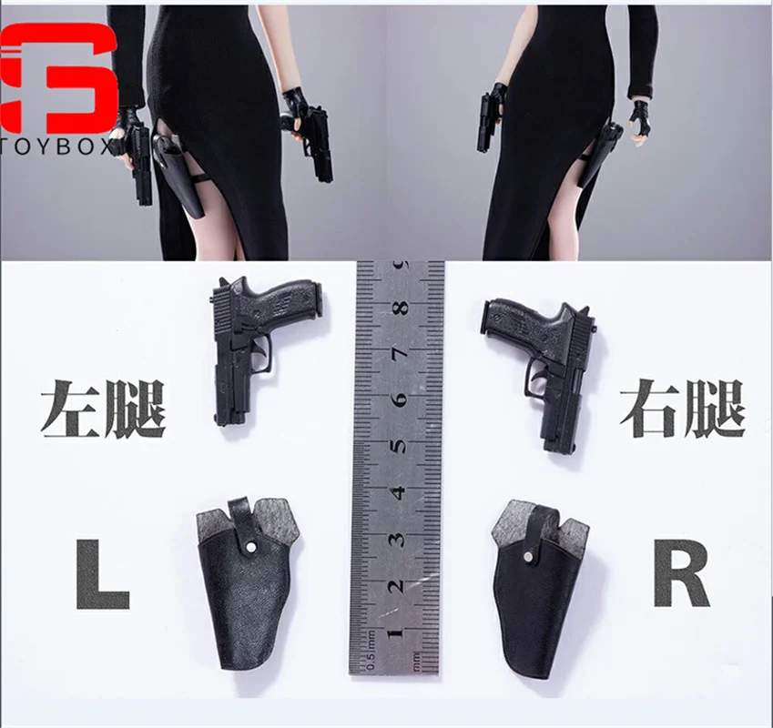 W magazynie Model pistoletu żołnierza i kabury w skali 1/6 Lewa/prawa nogawka Akcesoria do broni Pasują do 12-calowych lalek z figurkami akcji