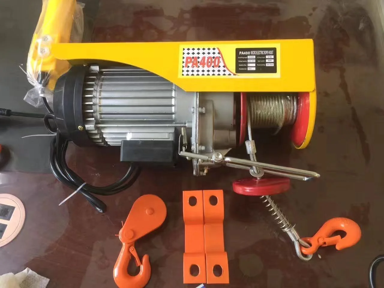 Mini Electric Crane Hoist Home Red Motor Training Power Sales Pendent Color Support Wire Method Origin Type Online Rope