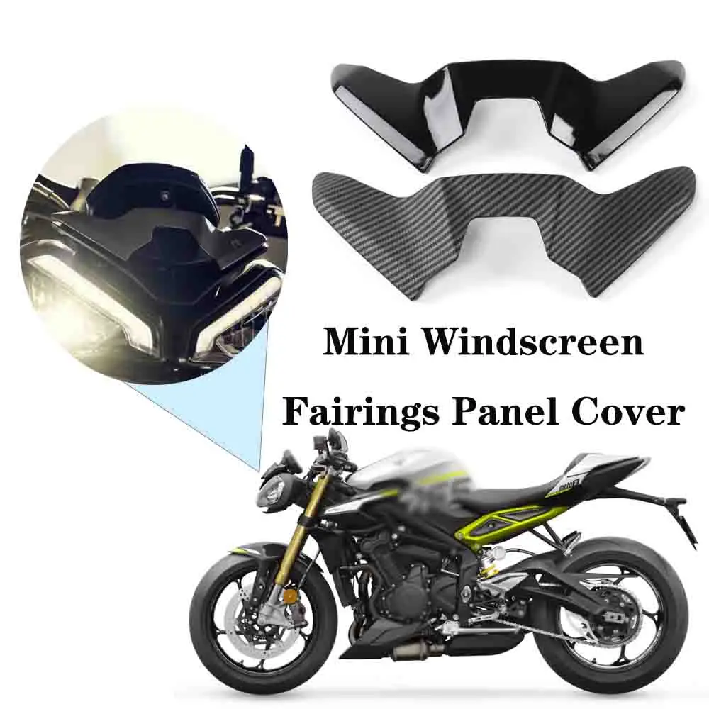 Ajuste para STREET TRIPLE 765R RS MOTO 2 2023-2024 nuevos accesorios de motocicleta nuevo Mini cubierta de Panel de carenados de parabrisas