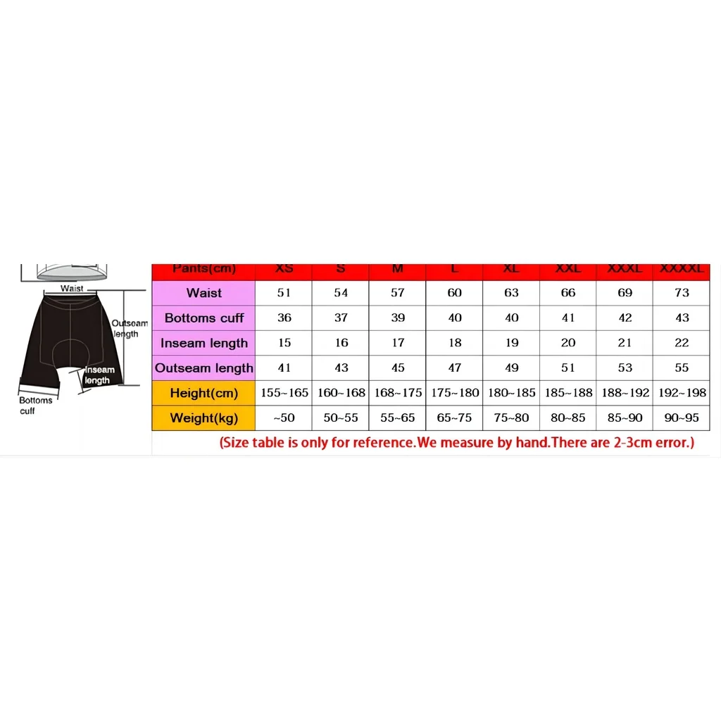 Men\'s cycling shorts Summer 9D gel cushion cycling shorts There are pockets