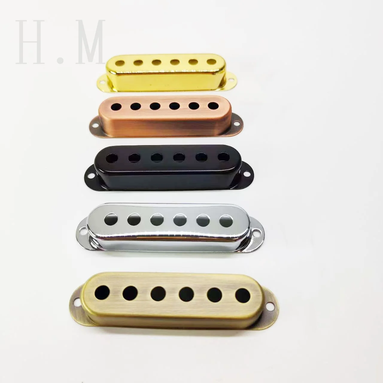 Vintage Single Coil ST Guitar Pickup Cover 2 Tone Electronic Copper material guitar accessories Parts Guitar Pickup Cover