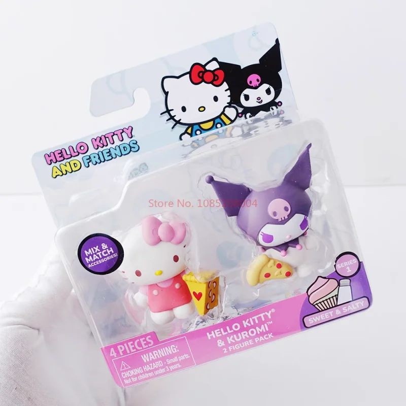 Sanrio Hello Kitty And Friends Series Pompompurin Kuromi Фигурка Игрушки Украсьте подарки для детей