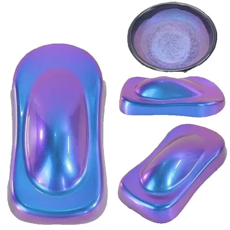 Pigmento perlado metálico para acuarelas/resina epoxi/artesanía, polvo de pintura de coche camaleón, 5042