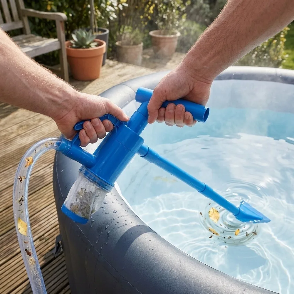 For Quick Spa Cleaning Manual Spa Vacuum Manual Operated Vacuum Tool Cleaning Tool Portable Water Vacuum Detachable Structure