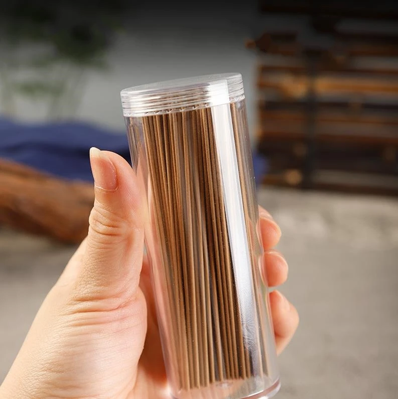 50pcs Transparent Acrylic Incense Tube 50g Incense Sticks Barrel Package Storage Box ni455