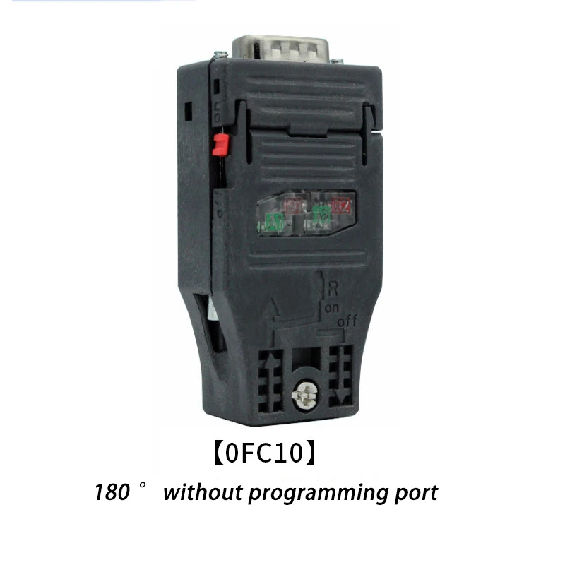 Applicable to PROFIBUS DP Bus Connector 6ES7972-0BA12-0XA0 for Siemens S7-300 S7-400 PLC RS485 DB9 9-Pin 90 Degree Without PG Po