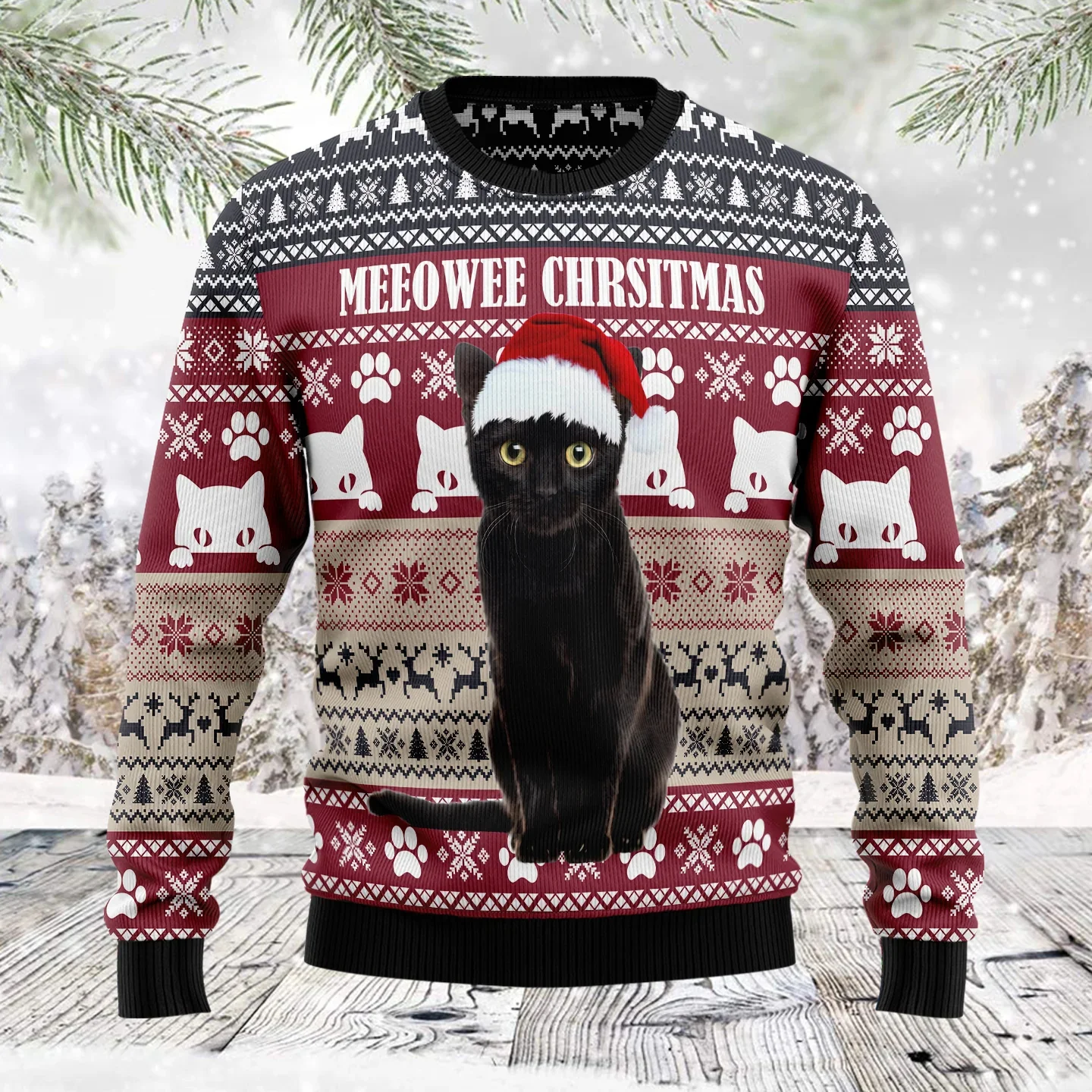 Christmas One More Night Beer Pattern 3D Printed Men's Ugly Christmas Sweater Winter Unisex Casual Warm Knitwear Pullover MY50