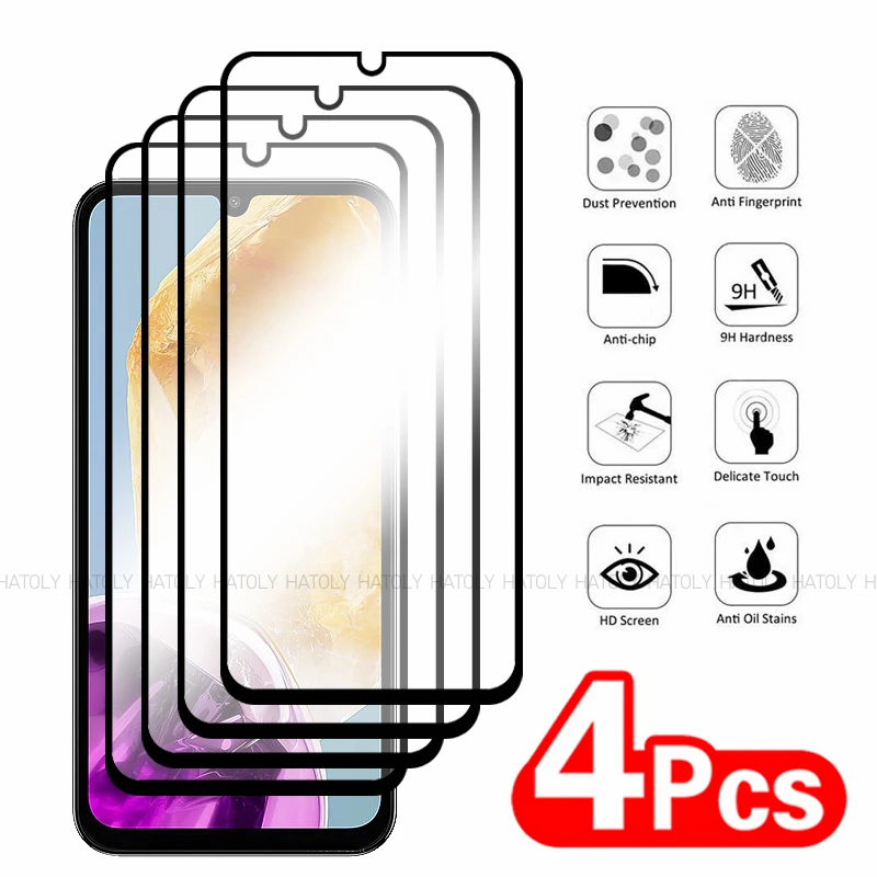 2/4 pezzi di vetro temperato per Samsung Galaxy M15 proteggi schermo Samsung Galaxy M15 Full Glue Glass Phone Film Samsung Galaxy M15