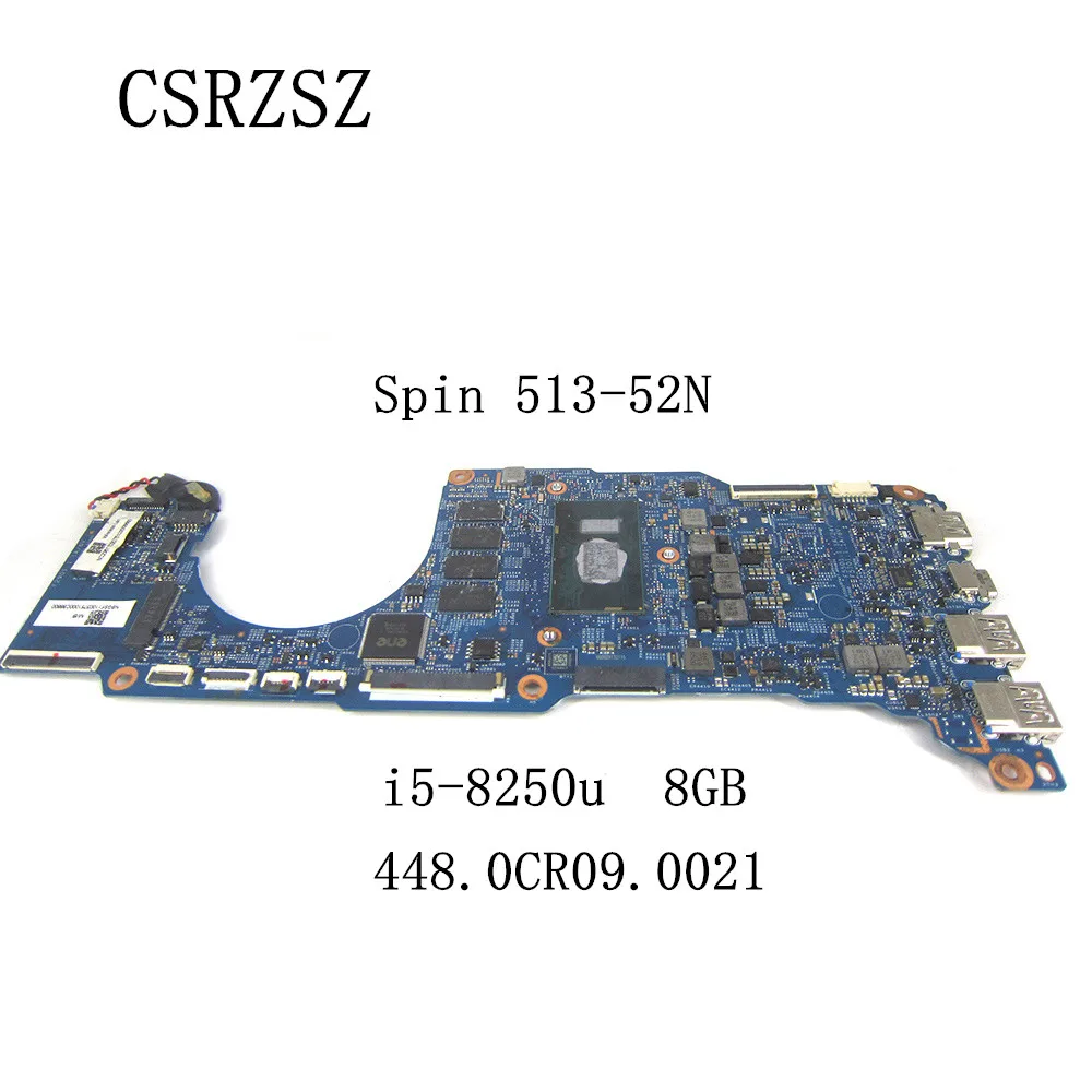 

Материнская плата для ноутбука Acer Spin 513-52N с процессором i5-8250u 448.0CR09.0021 16924-2 протестированная материнская плата ОК