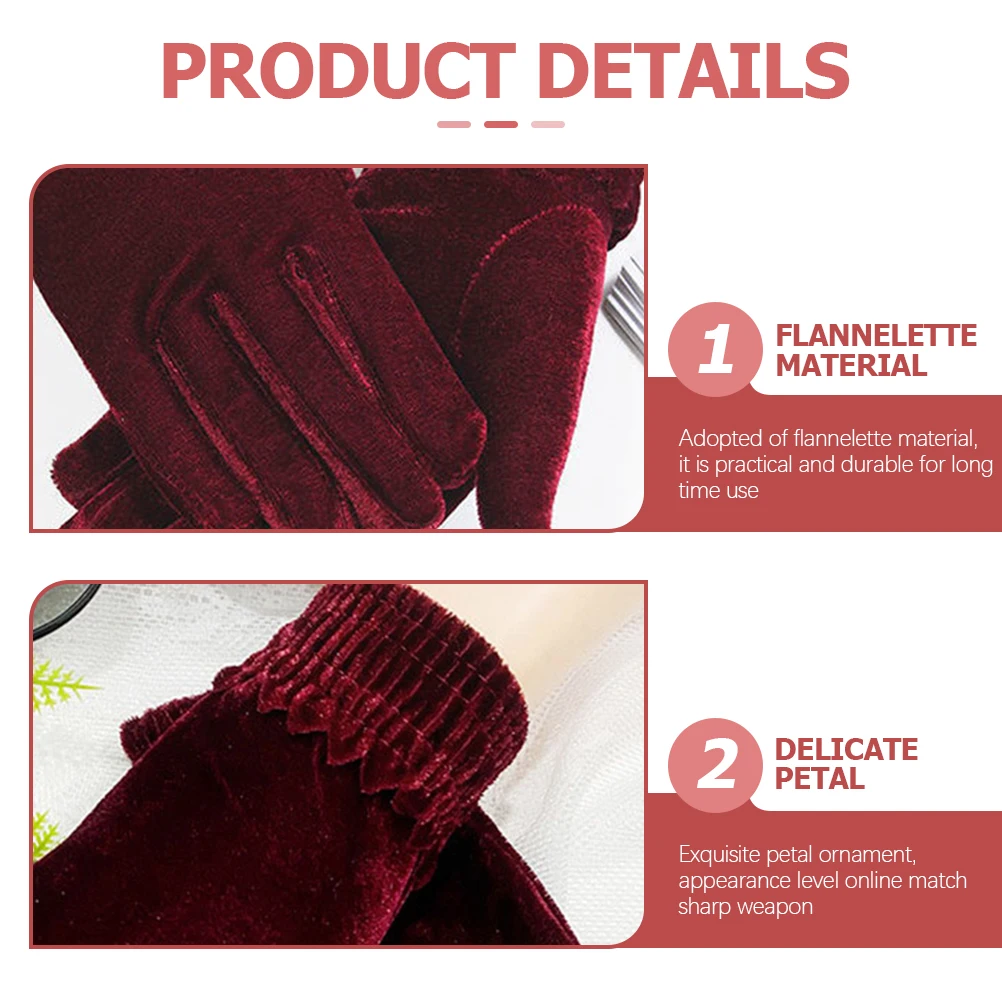 

2Pairs Warm Velour Gloves for Women Winter Outdoor Cycling Running Hiking Full Finger Gloves Cold Weather Women Winter Gift