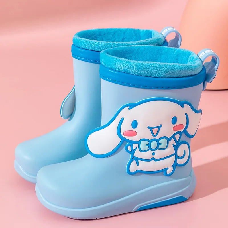 Four Seasons Childrens Waterproof Rain Boots Toddler Baby Sanrio Cartoon Anime Rain Boots Kid\'s Rainboots Children Rubber Boots