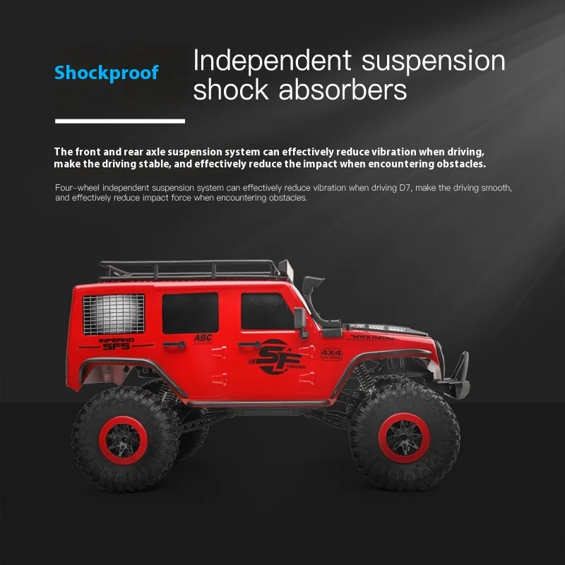 WLtoys 104311 4x4 Off-road Vehicle 1:10 Four-wheel Drive Climbing Car Suspended Double Straight Bridge Off Road Toy Car For Boys