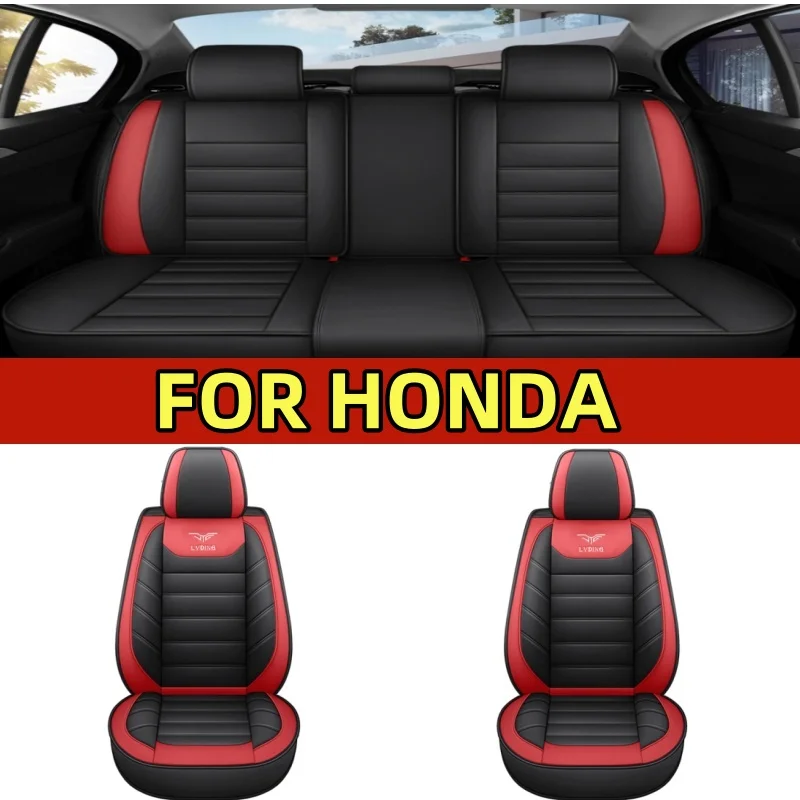 

FOR HONDA Car seat cover waterproof wear-resistant artificial leather soft and comfortable full wrap 5 seat cover four seasons