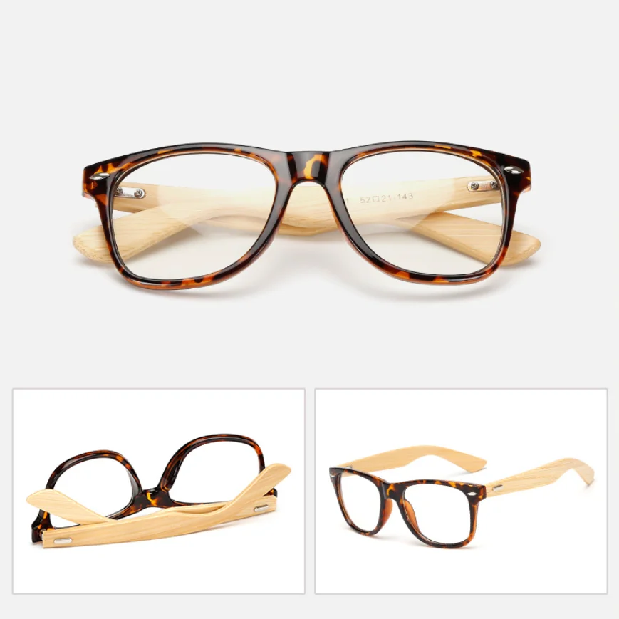 Bambusholzbeine, schwarz, verschreibungspflichtige Myopie-Sonnenbrille für Herren und Damen, Designer, quadratisch, getönte Kurzsichtigkeitsbrille, Schatten, Fahrbrille – Detail 15