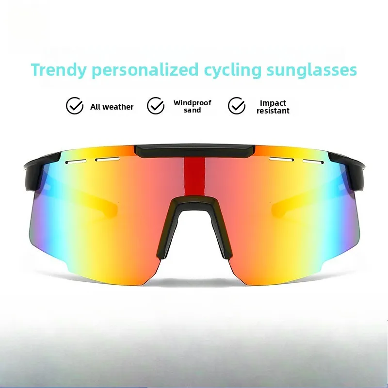 

Frameless integrated goggles sports cycling sunglasses bicycle anti-ultraviolet windscreen Cycling goggles mens sunglasses