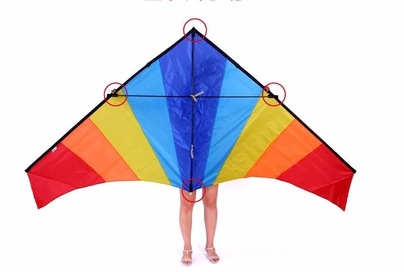 free shipping rainbow kite flying toys outdoor fun large delta kites windsocks kite rainbow high kites kitsurf dragon kite Bendy