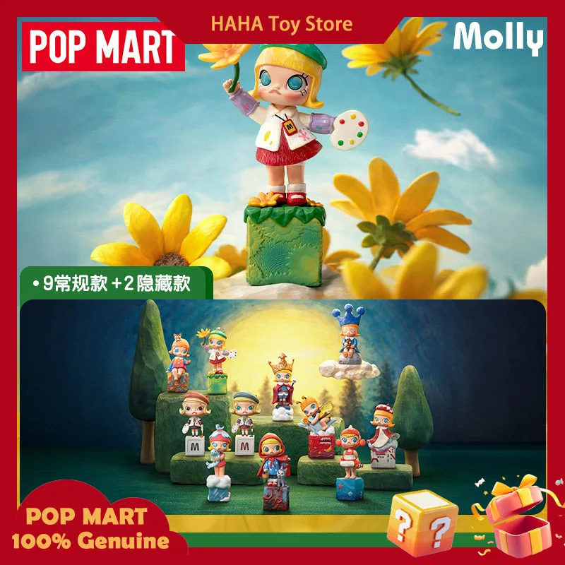 

POP MART Molly Blind Box 20th Anniversary Scenery Along The Way Series 9 Regular 2 Hidden Collectible Figures Toy Gift For Fans