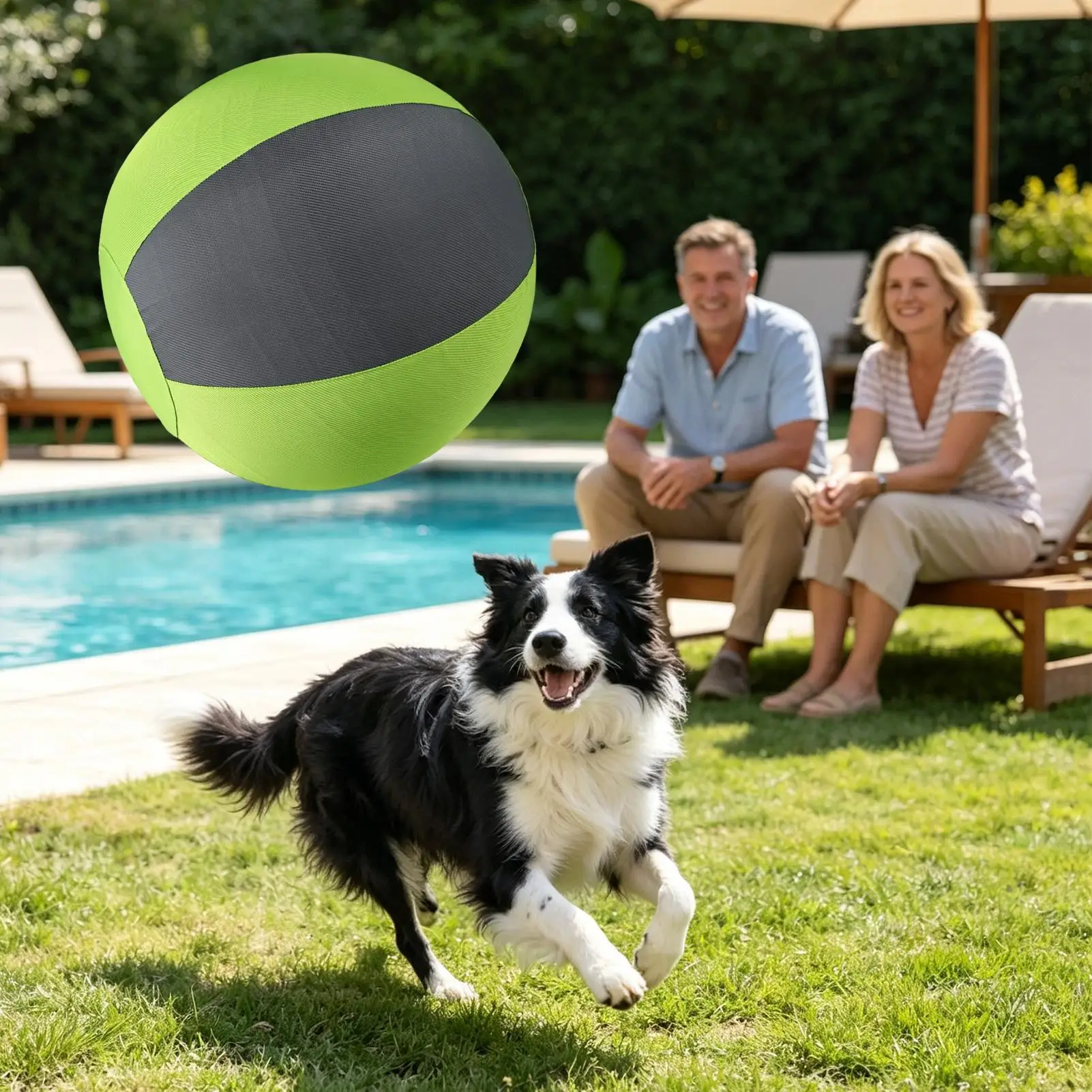 

Dog Herding Ball Inflatable Puppy Training Giant Dog Ball Toy For Pet Parents Animal Lovers Trainers Backyard Lawn Garden Farm