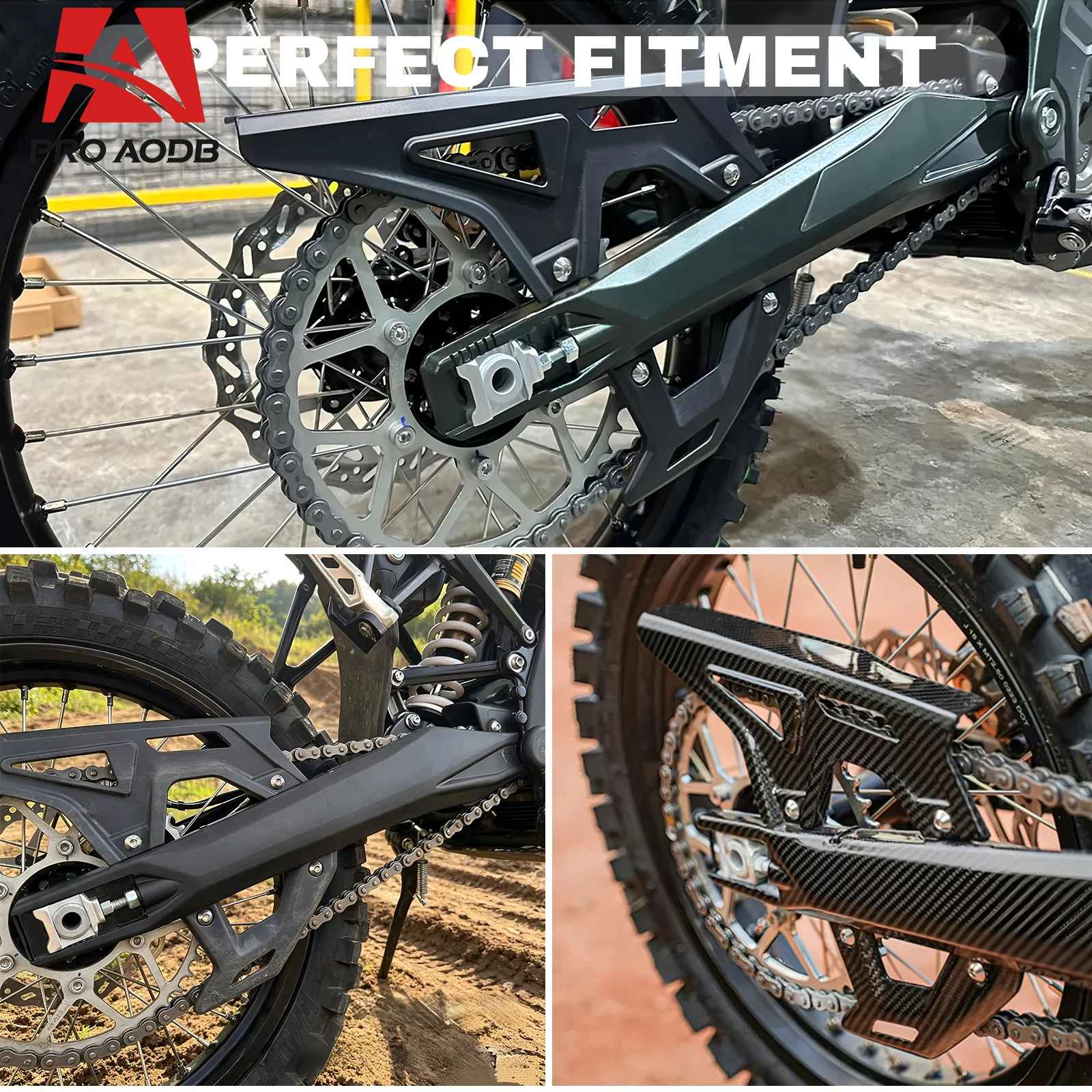 For SURRON Ultra Bee Motorcycle Sprocket Chain Cover Guard Upper Lower For Sur Ron UltraBee Electric Off-Road Protective Devices
