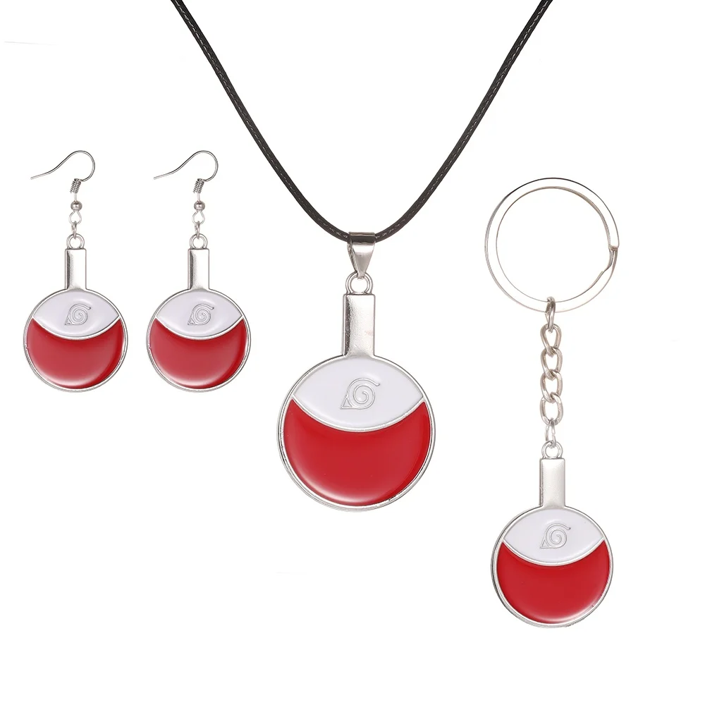 Popular anime characters same merchandise role-playing props round pendants  keychains  necklaces earrings fan gifts