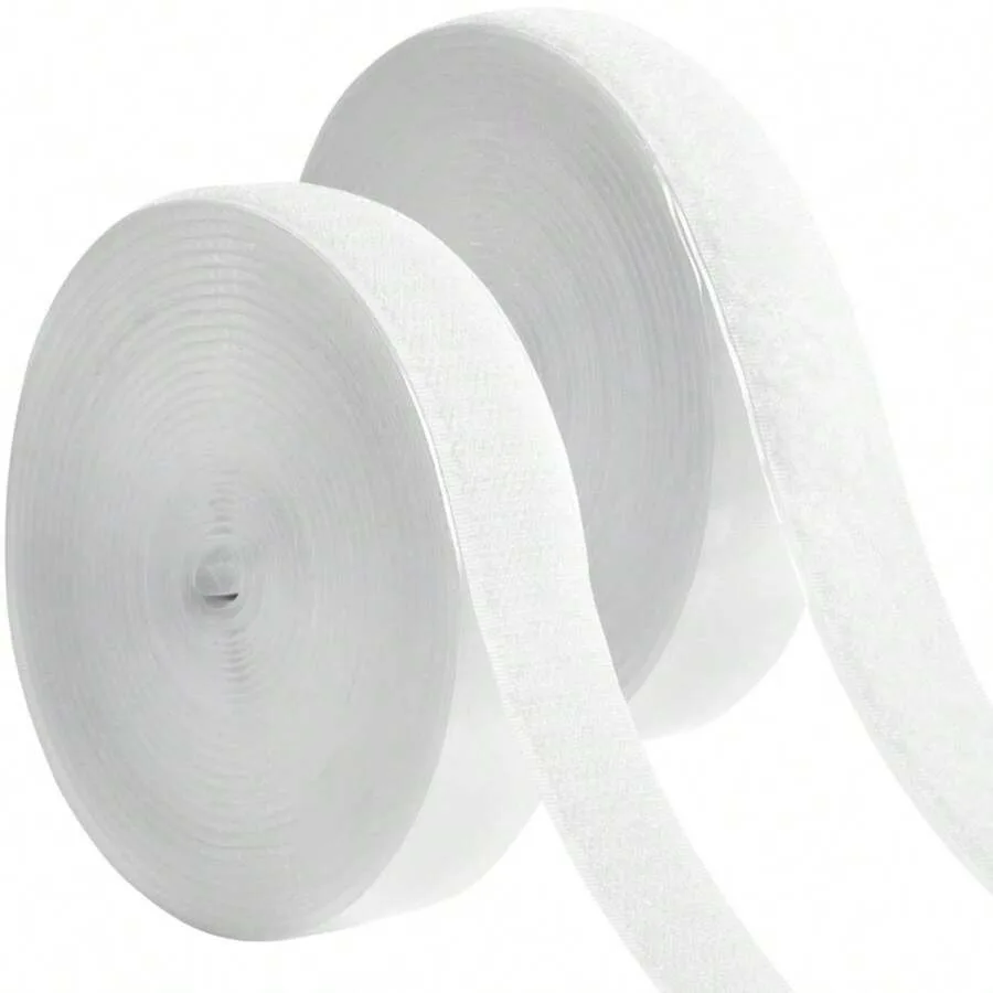 

16 FT X 3/4 Inch Strips With Adhesive For Fabric No Sew Stick On For Fabric Sticky Back For Clothes Curtains - Heavy Duty Doubl