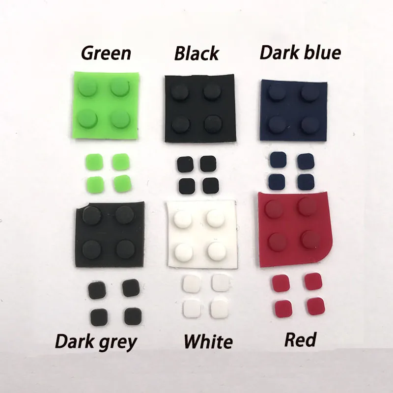 مسامير ثقب غطاء ل جديد 3DS XL LL المضيف شاشة مقبس مطاطي وحدة التحكم الجبهة عودة برغي ثقب الغراء الجسيمات