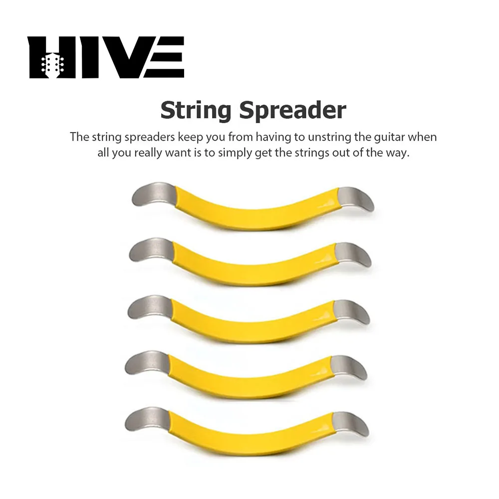 5Pcs Guitar String Spreaders Luthier Care Tool Kit for Cleaning Fretboard Musical Instruments Guitar Bass Separator