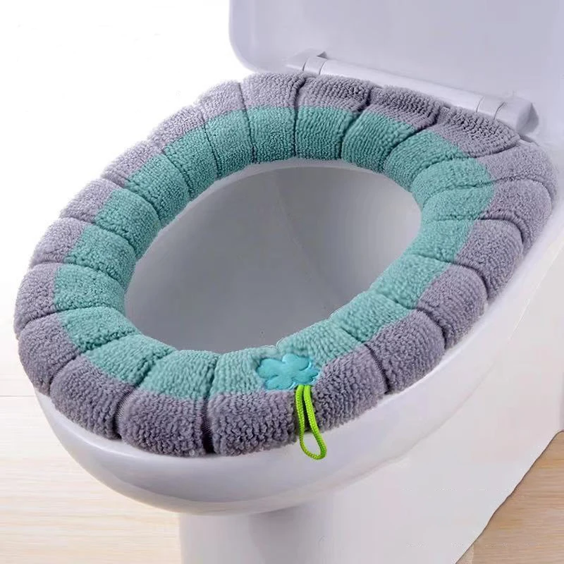 1Pcs Bathroom Toilet Seat Cover Soft Warmer Washable Mat Cover Pad Cushion Seat Case Toilet Lid Cover Accessories Bath Home