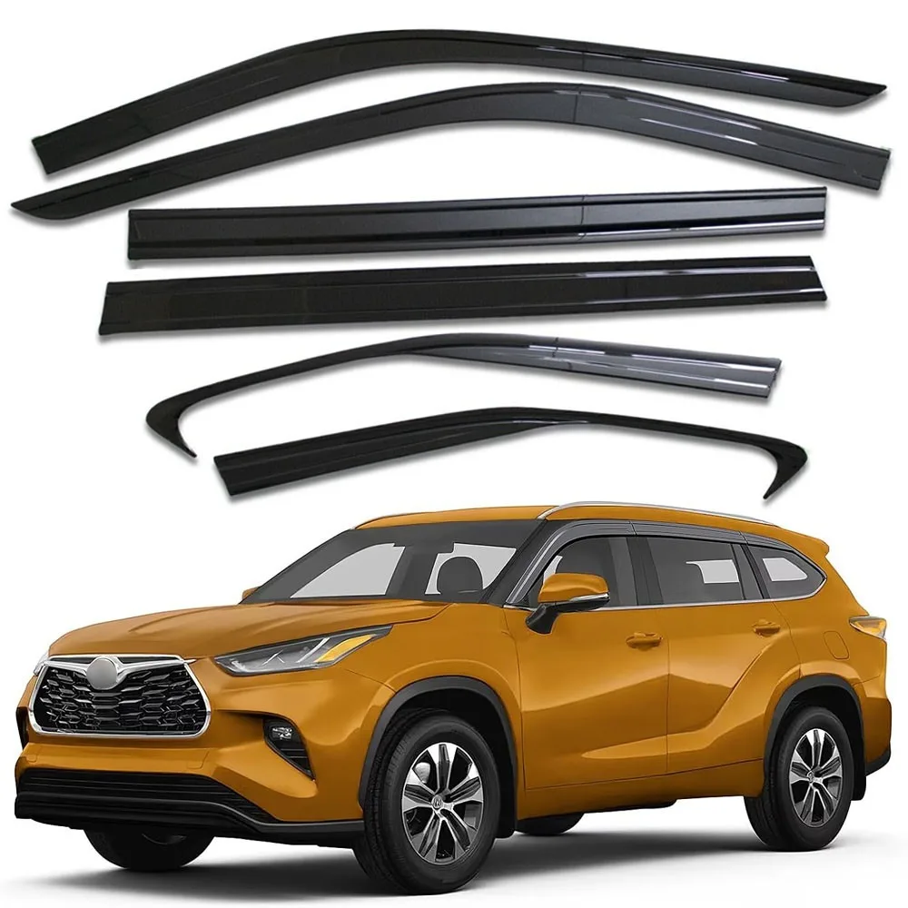 

6 шт. Дефлекторы окон (ветровики) для Toyota Highlander 2020-2024 гг.