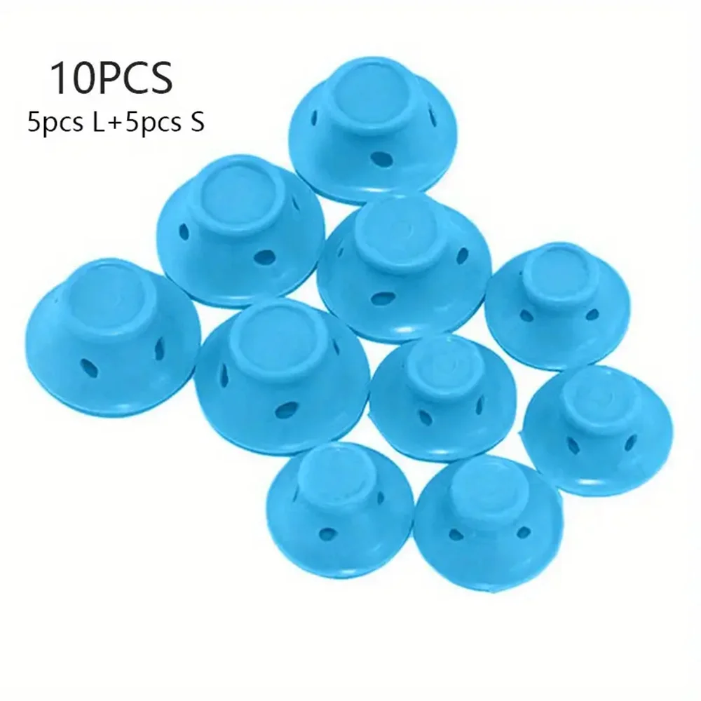 10/20 Stuks Paddestoel Haarkrulspelden Zachte Zachte Haarverzorging Rollers Antislip Siliconen Golfvormen Voor Gemakkelijk Diy styling Curling Gereedschap