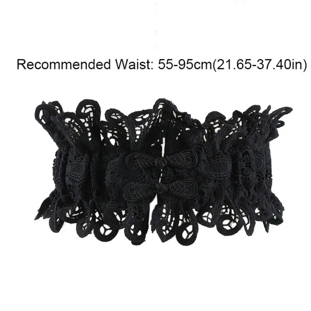 Moda tinta unita pizzo fascia elastica cravatta corda corsetto cintura cintura dimagrante abito corsetto a vita larga