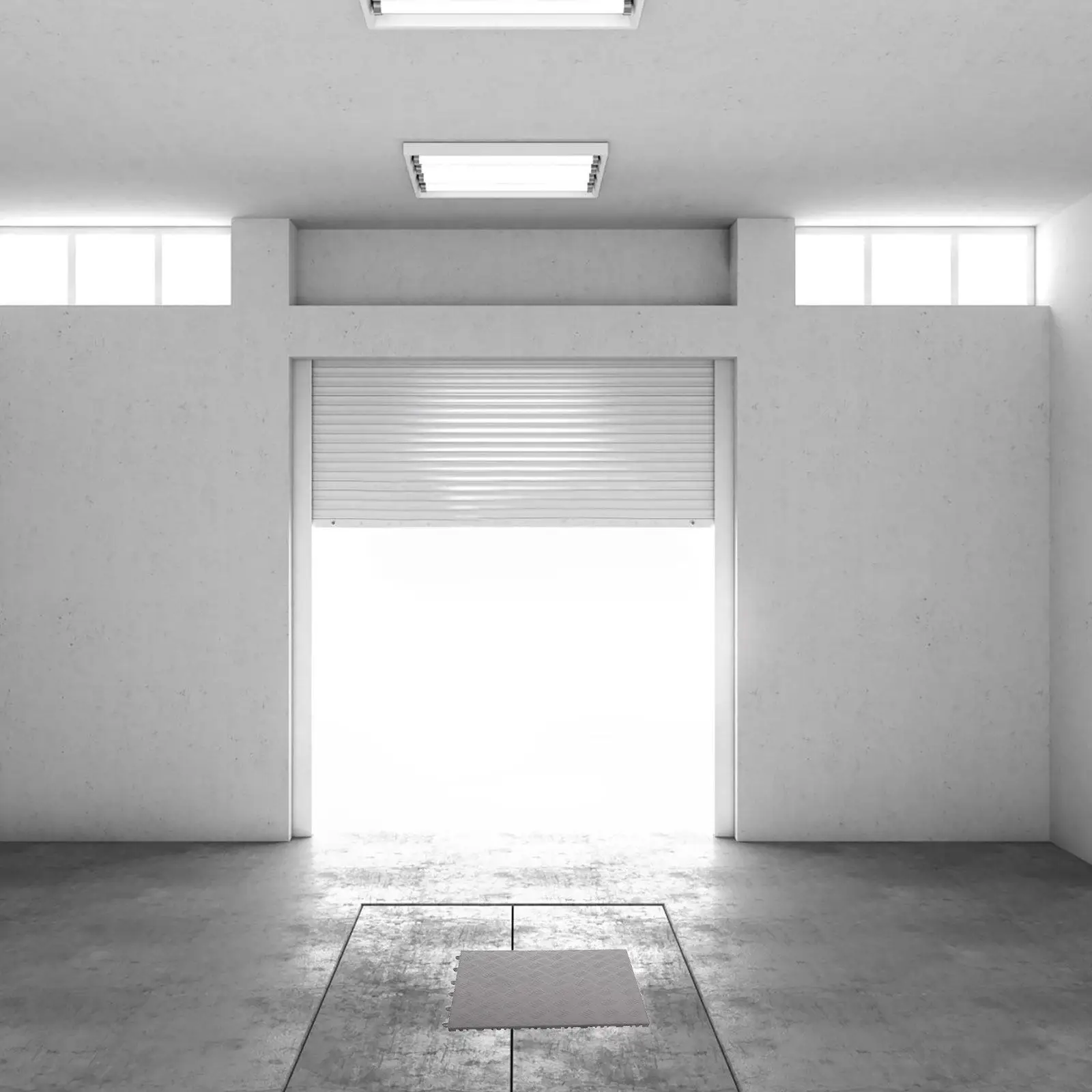 

Thick Interlocking Garage Floor Tiles Durable Non-Slip Plastic Panels Garage Gym Deck Floor Covering Mats Carpet Tiles